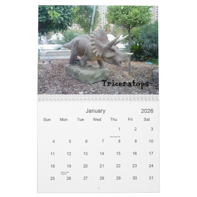 Calendário do Dinossauro 2011 (Jan 2026)