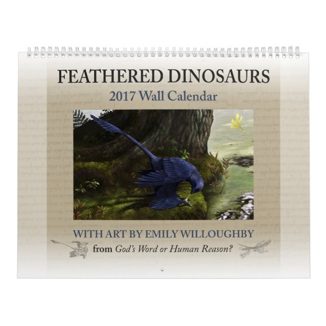 Calendário do Dinossauro de 2017 (Capa)