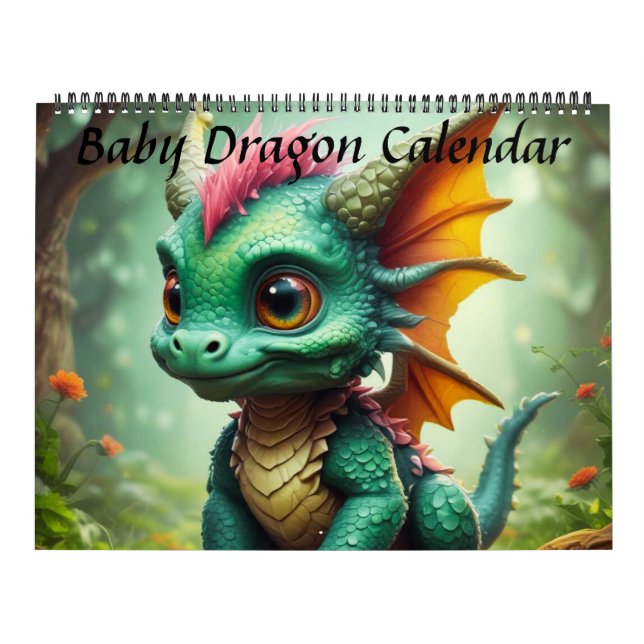 Calendário do Dragão Bebês (Capa)