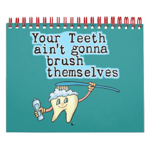 Calendário do Escritório de Dentistas Engraçado