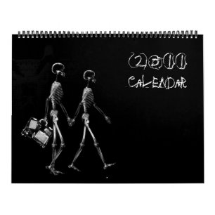 Calendário do esqueleto 2011 da visão do raio X