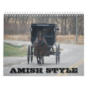Calendário do estilo de Amish