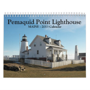 Calendário do farol do ponto de Pemaquid