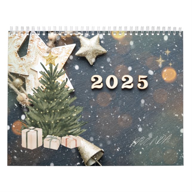 Calendário do feliz ano novo 2025 (Capa)