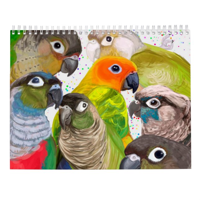 Calendário do Green Cheek Conure 2021 (Verso)