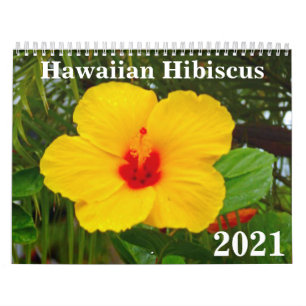 Calendário do Havaí Hibiscus 2021