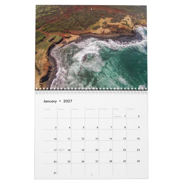 Calendário do Hawaiian 2015 (Jan 2027)