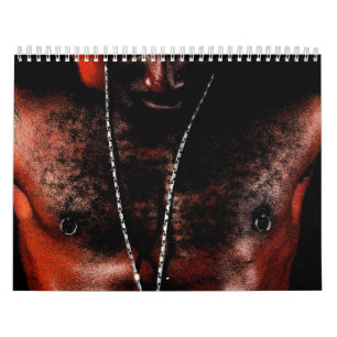 Calendário do homem do afro-americano