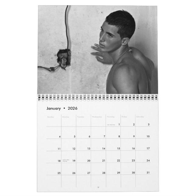 Calendário do homem do EL CUBANO (Jan 2026)