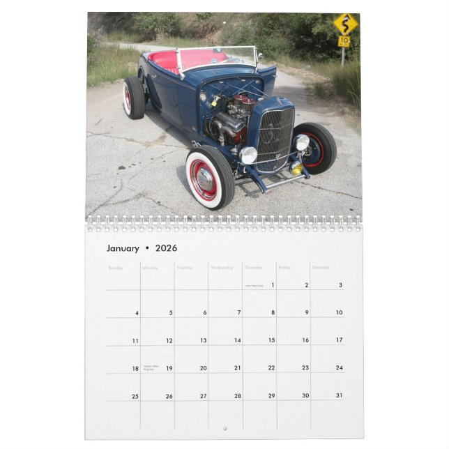 Calendário do hot rod (Jan 2026)
