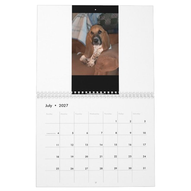 Calendário do Hound de Basset (Jul 2027)