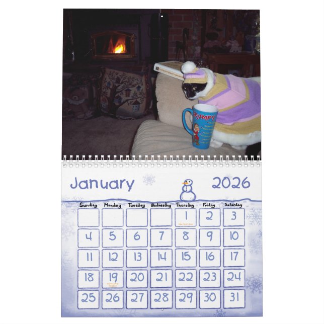 CALENDÁRIO DO HUMOR DO CAT (Jan 2026)