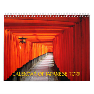 Calendário do japonês Torii