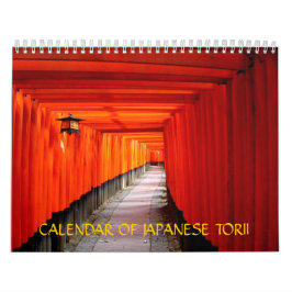 Calendário do japonês Torii
