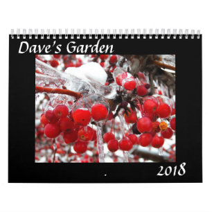 Calendário do jardim 2018 de Dave