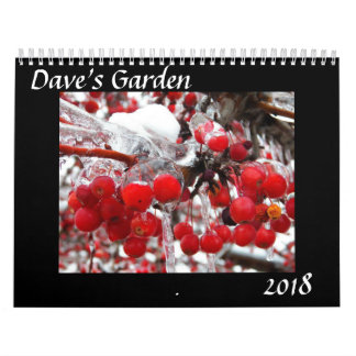 Calendário do jardim 2018 de Dave