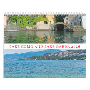 Calendário do Lago Como e Lago Garda 2026