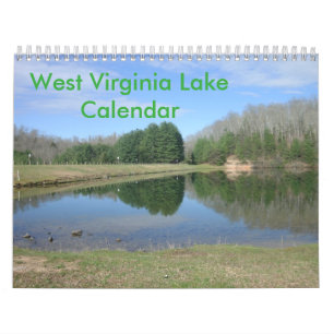 Calendário do lago west Virginia