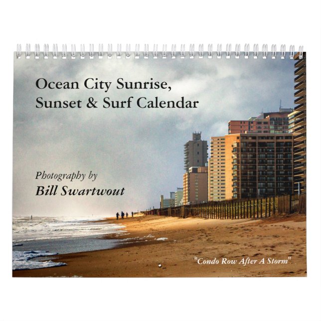 Calendário do Levantamento do Oceano City, Sunset  (Capa)