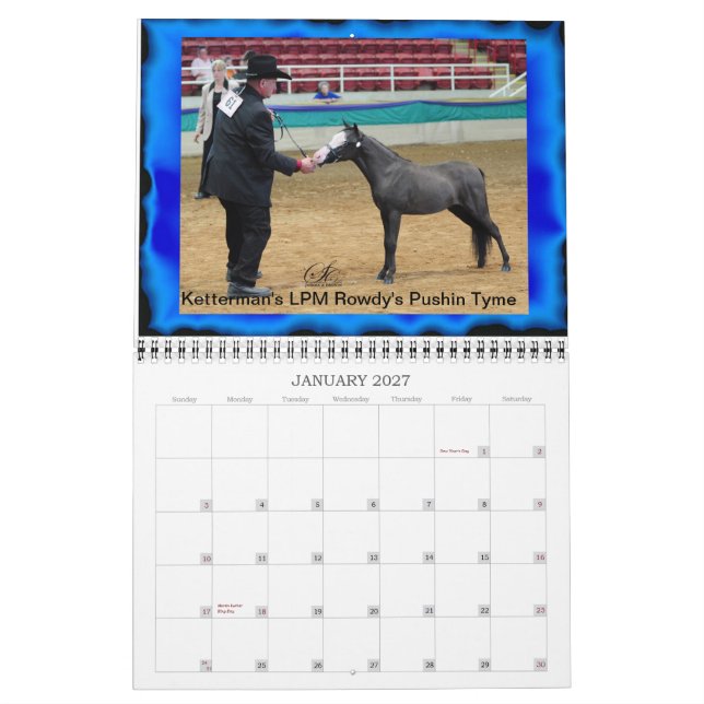 Calendário do Lil Pondarosa de Ketterman mini (Jan 2027)