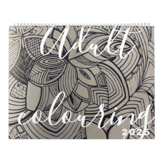 Calendário do livro de coloração para adultos 2005