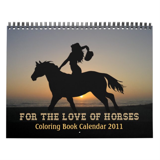 Calendário do LIVRO DE CORES DOS CAVALOS 2011 (Capa)