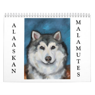Calendário do Malamute do Alasca