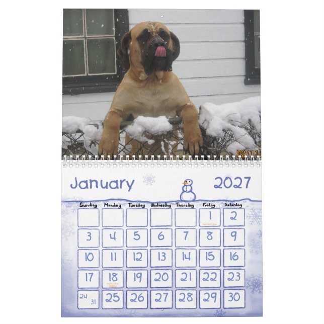 Calendário do Mastiff (Jan 2027)