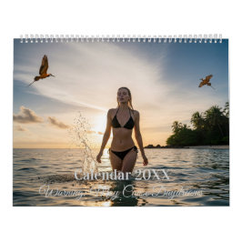 Calendário do Modelo Bikini - Tropical