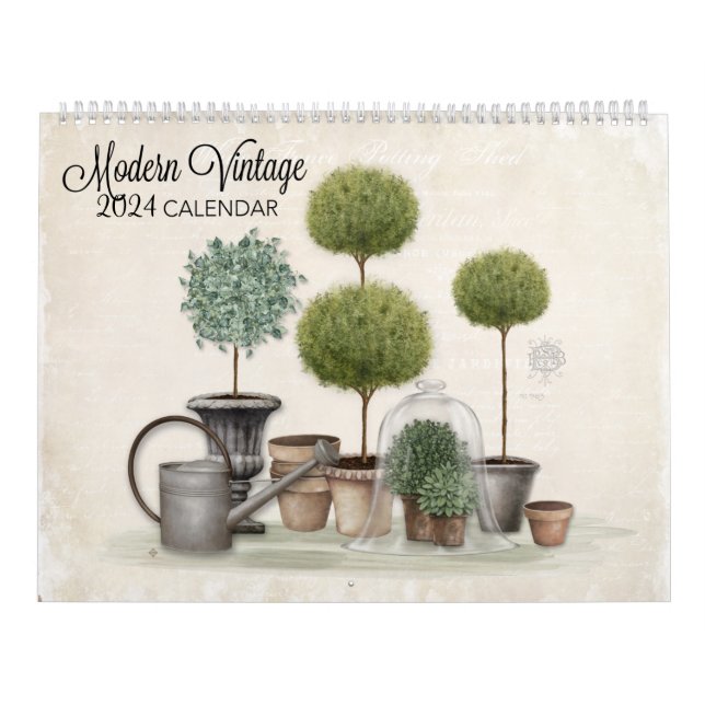 Calendário do Modern Vintage 2024 (Capa)