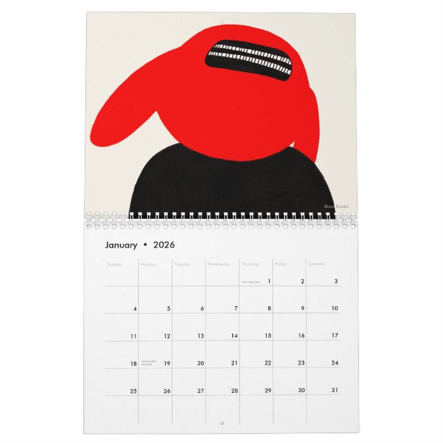 Calendário do monstro para 2011 por Motomichi (Jan 2026)