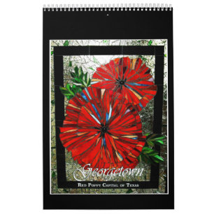 Calendário do mosaico do vitral