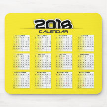 Calendário do Mousepad 2018