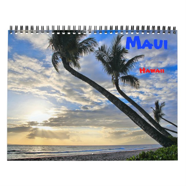 Calendário do Muro de Maui Havaí (Capa)