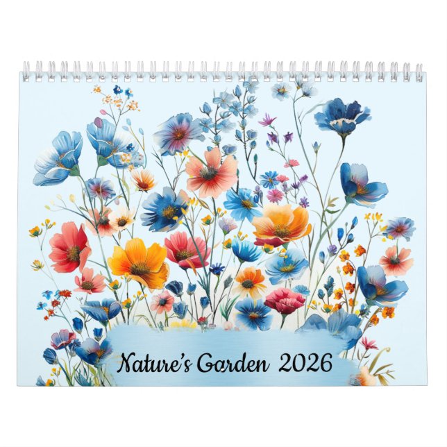 Calendário do Muro do Jardim da Natureza 2026 (Capa)