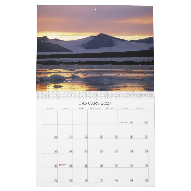 Calendário do nascer do sol (Jan 2027)