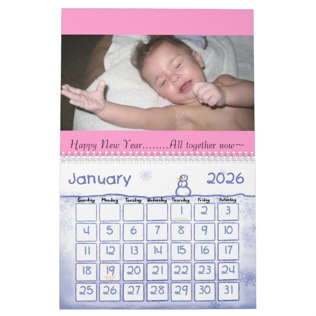 Calendário do Natal nossa família (Jan 2026)