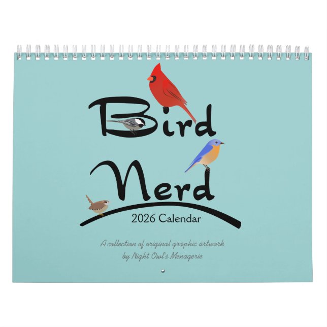 Calendário do Nerd de pássaros (Capa)