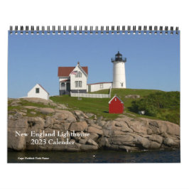 Calendário do New England Lighthouse-Calendar 2023
