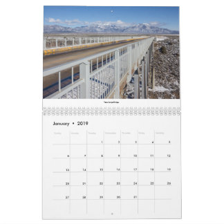 Calendário do norte da fotografia de New mexico