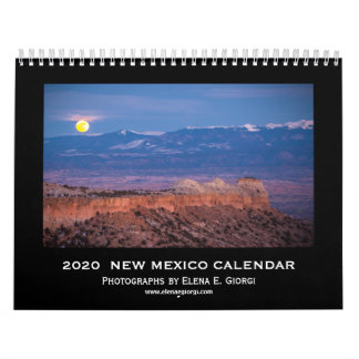 Calendário do Novo México 2020
