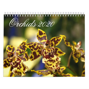 Calendário do Orchid Flowers 2020