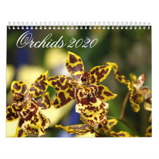 Calendário do Orchid Flowers 2020