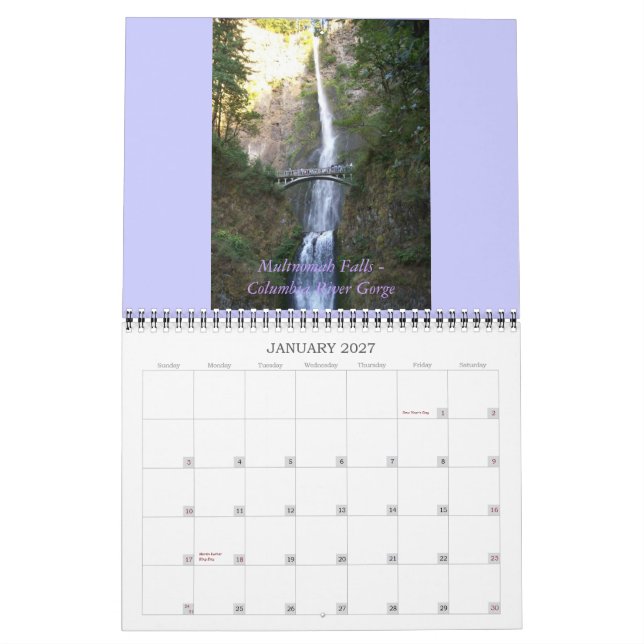 Calendário do Oregon 2011 (Jan 2027)