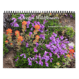 Calendário do Oregon Wildflower