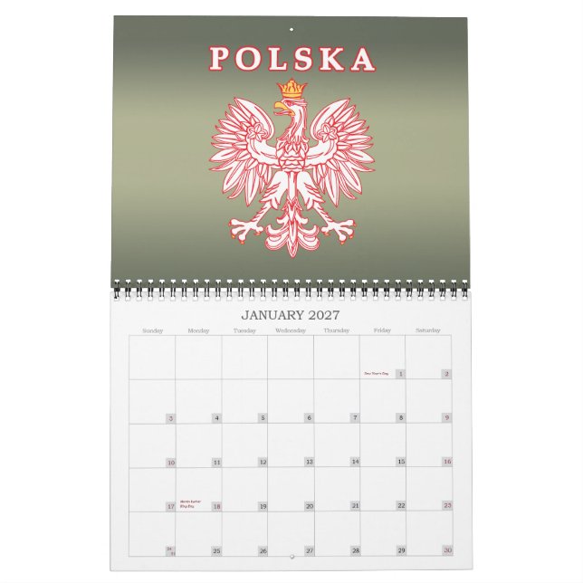Calendário do Orgulho Polonês (Jan 2027)