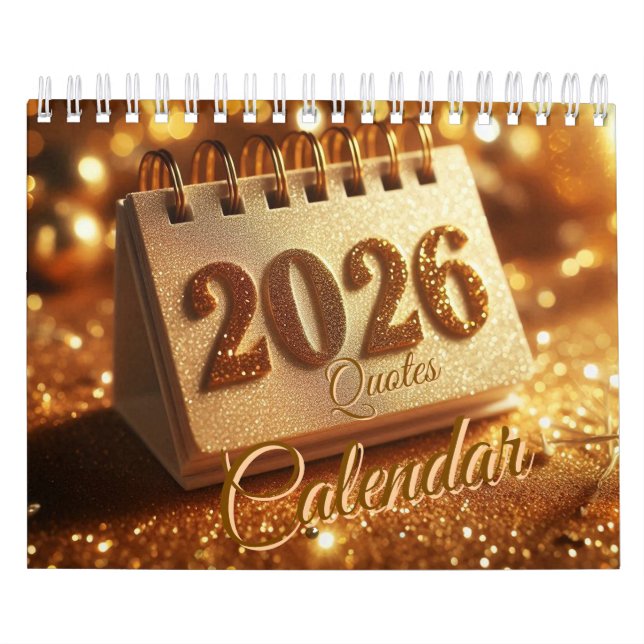 Calendário do ouro 2026 com aspas (Capa)