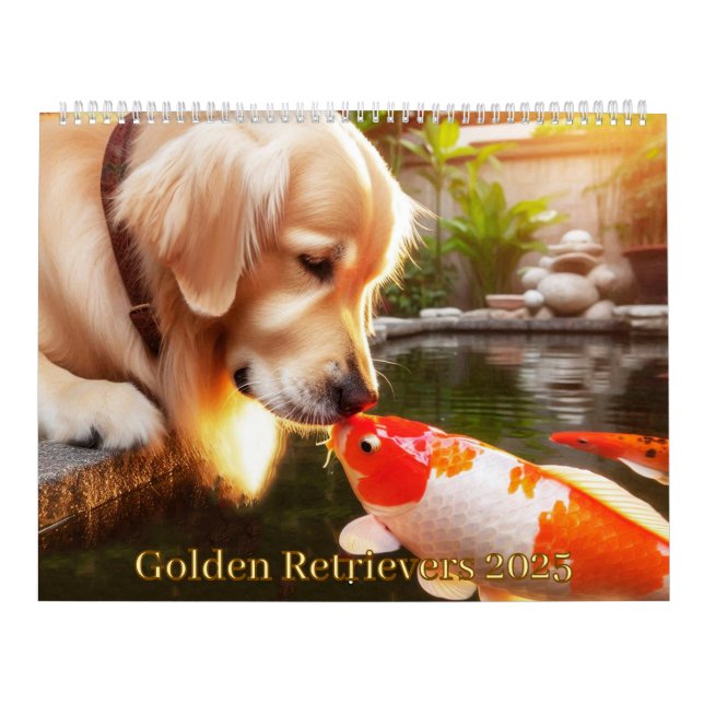 Calendário do Ouro Retriever 2025 (Capa)