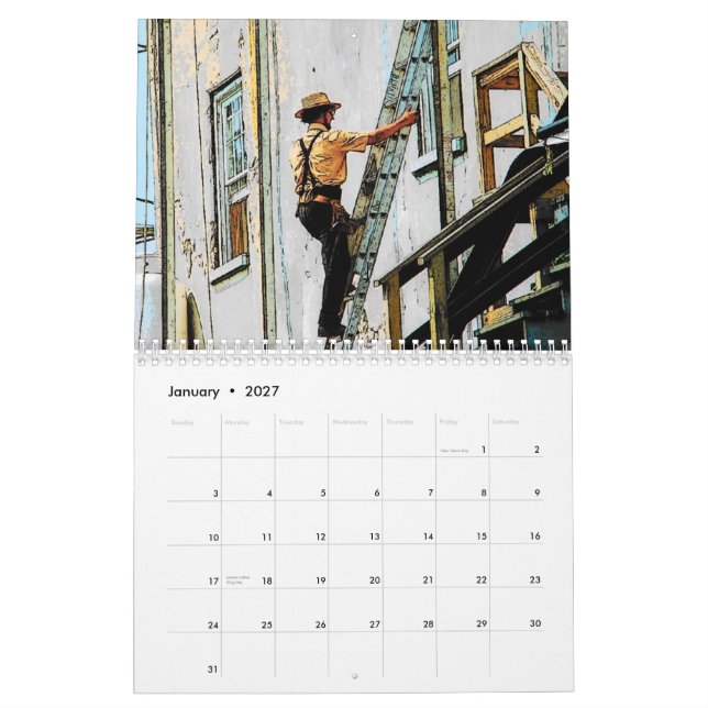 Calendário do país 2011 de Amish (Jan 2027)