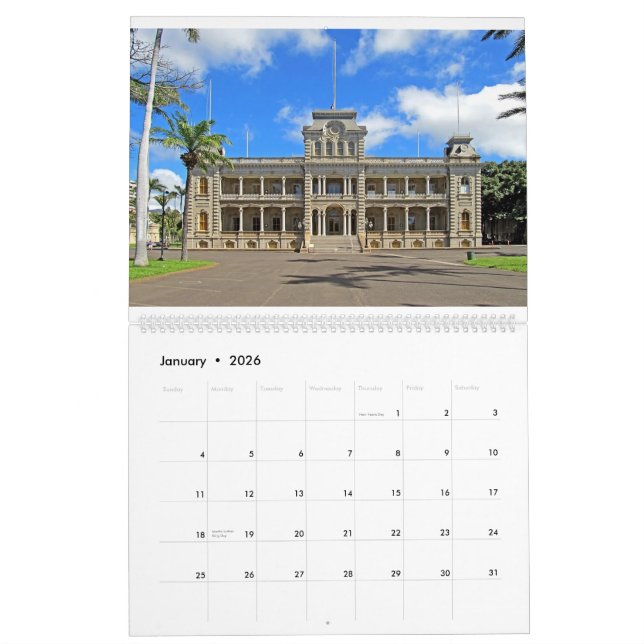 Calendário do Palácio Iolani 2014 (Jan 2026)